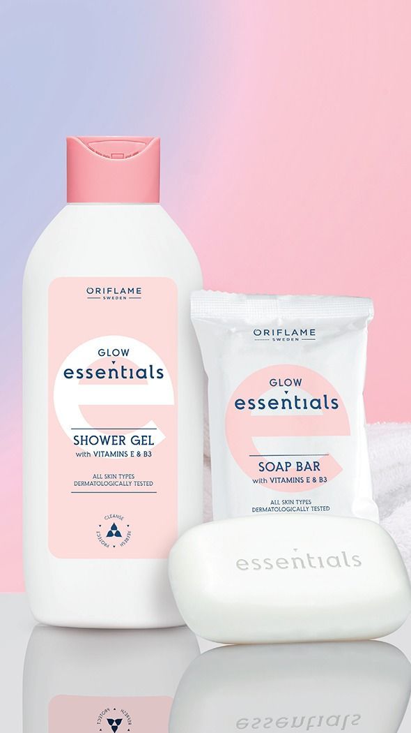 Glow Essentials Shower Gel & Soap Bar set